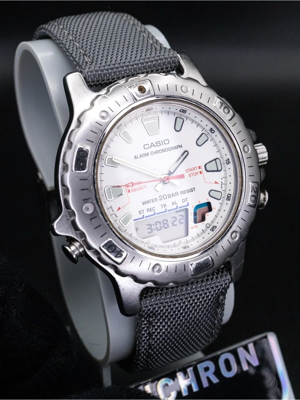 Casio Rare AD-724 Vintage Marlin Analog Digital 40mm JDM Import Chronograph